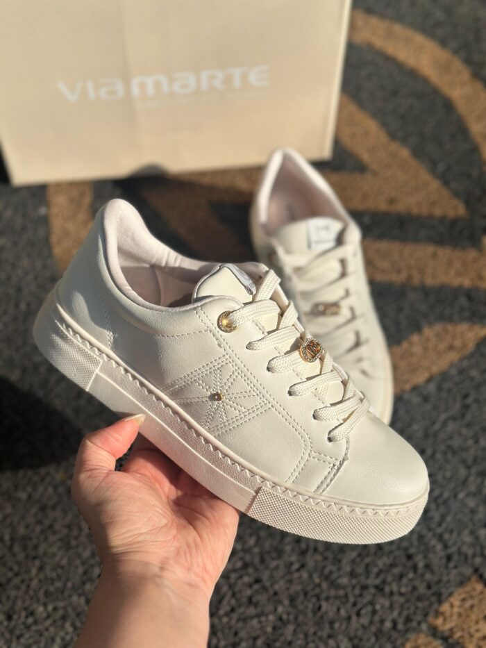 tênis feminino via marte flatform marfim