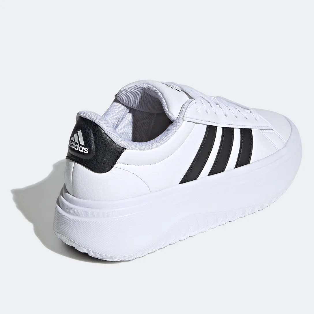 Tênis Adidas Grand Court Platform Feminino Branco+Preto Nathalyta