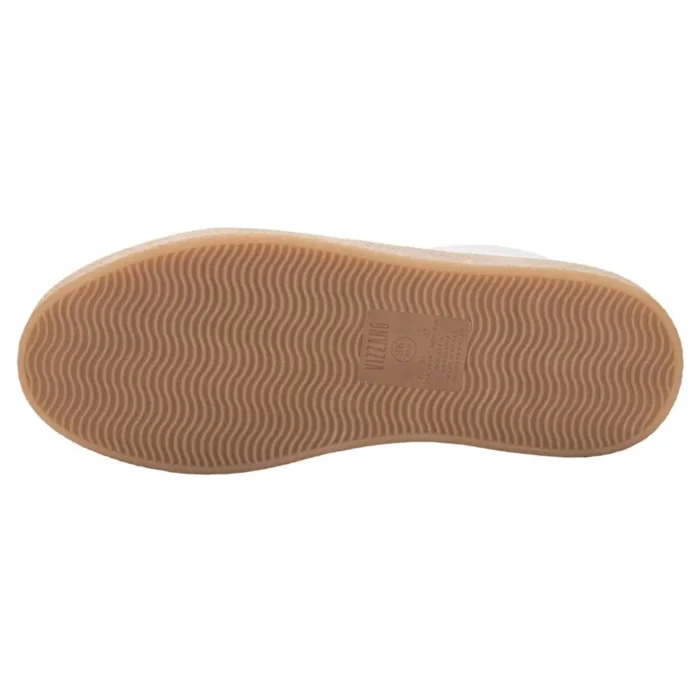 tênis vizzano casual flatform com cadarço feminino branco/nude tênis vizzano casual flatform com cadarço feminino branco/nude