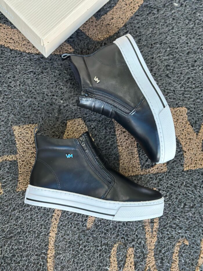 tênis cano alto preto via marte tênis cano alto preto via marte