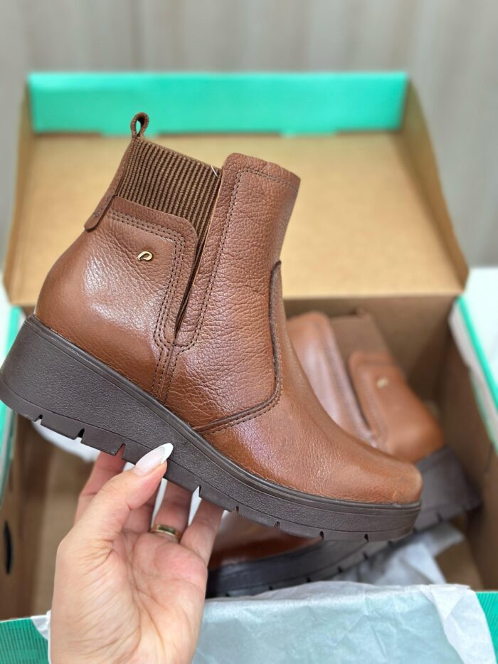 bota cano curto pegada feminina marrom