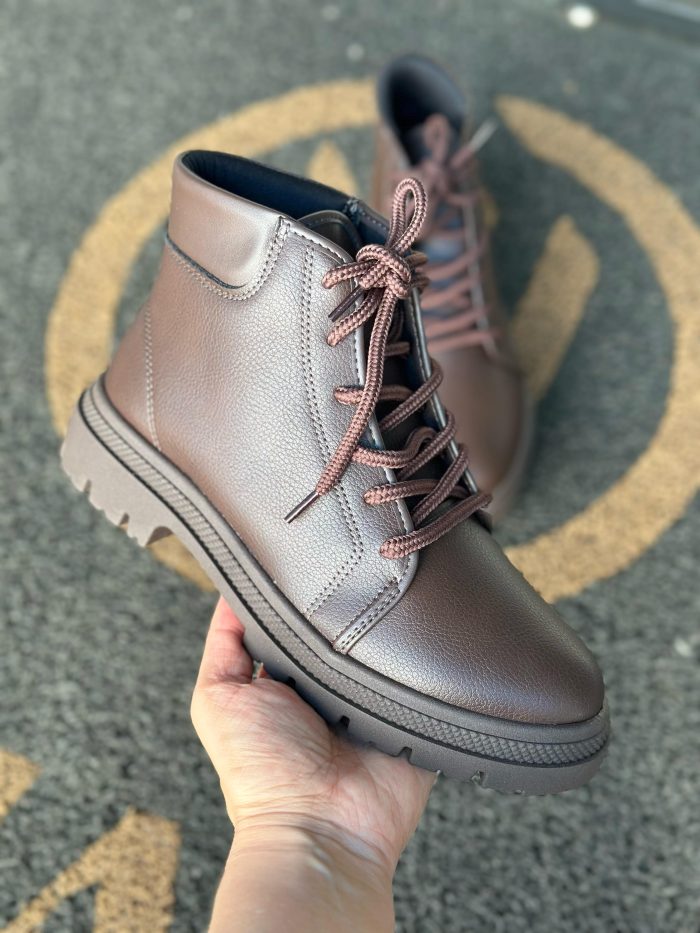 bota feminina coturno moleca tratorada salto grosso