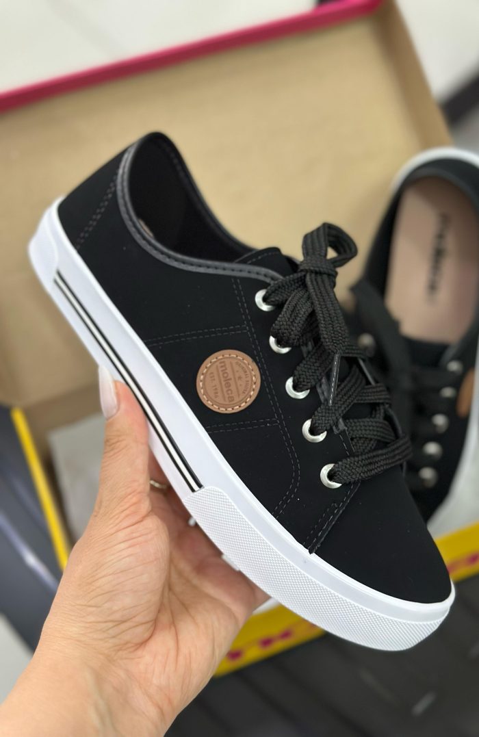 tênis feminino moleca em nobuck preto tênis feminino moleca em nobuck preto