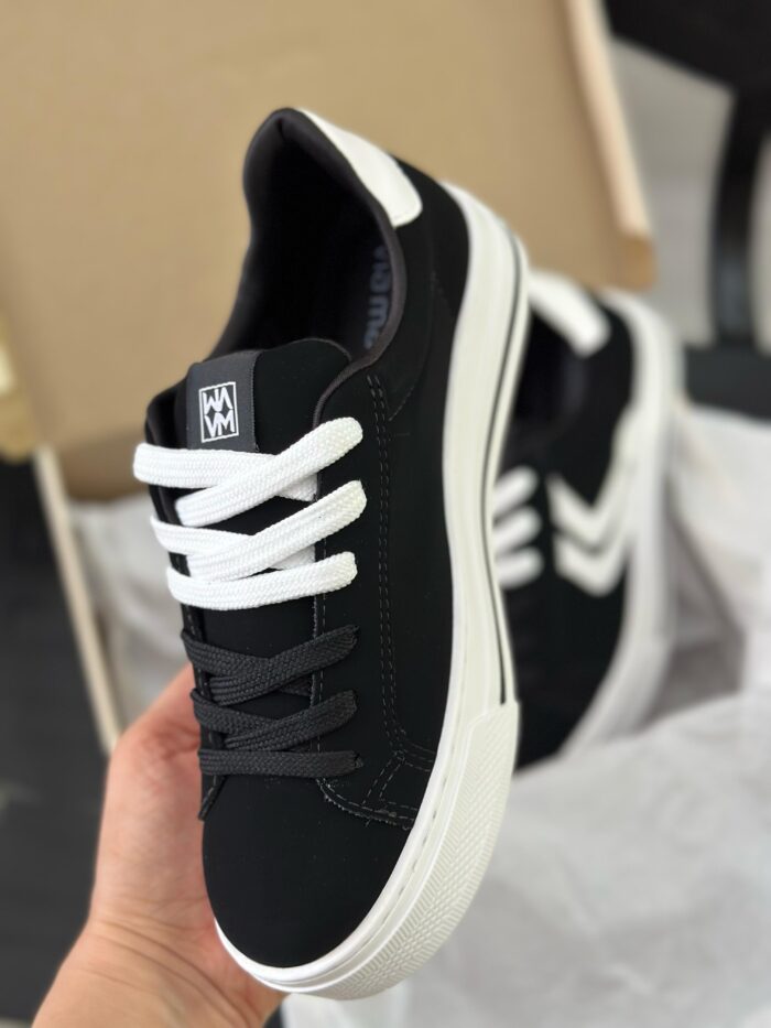 tênis via marte nobuck preto e branco tênis via marte nobuck preto e branco