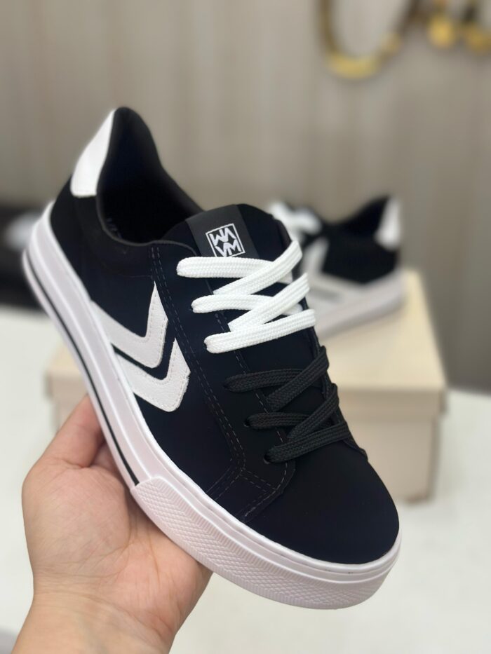 tênis via marte nobuck preto e branco tênis via marte nobuck preto e branco