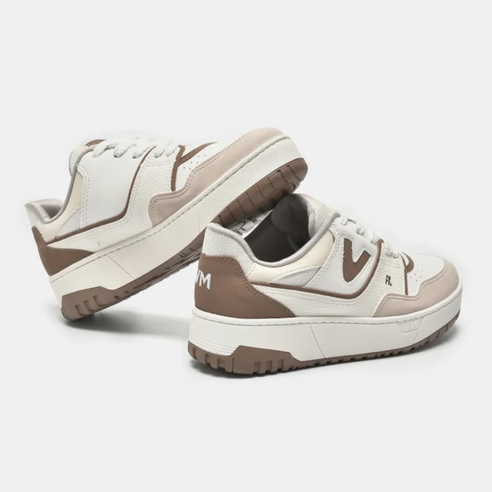 tênis casual bege branco marrom claro off white tênis casual bege branco marrom claro off white