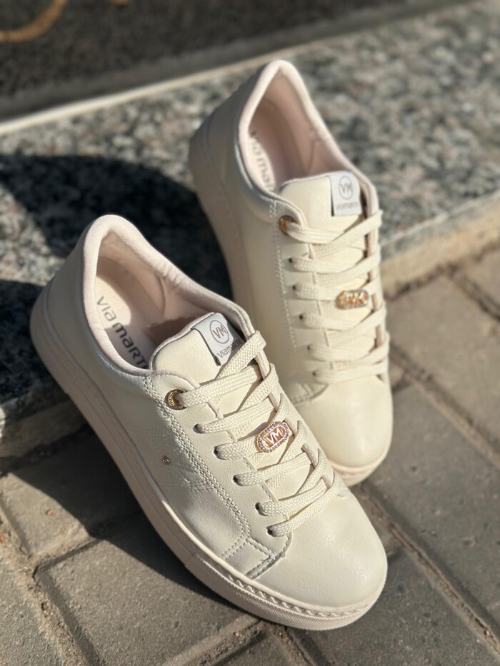 tênis feminino via marte flatform marfim tênis feminino via marte flatform marfim
