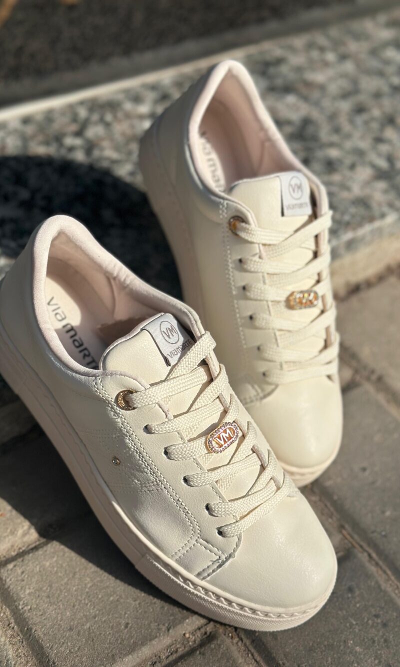 tênis feminino via marte flatform marfim tênis feminino via marte flatform marfim