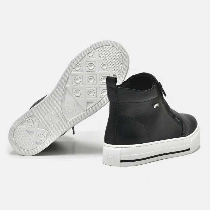 tênis cano alto preto via marte tênis cano alto preto via marte