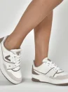 tênis casual bege branco marrom claro off white