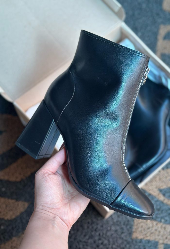 bota via marte preta zíper