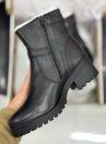 bota bottero feminina fivela preta