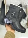 bota bottero feminina fivela preta