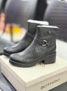bota bottero feminina fivela preta