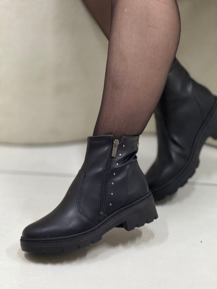 bota mississipi tratorada cano curto tachas laterais preto bota mississipi tratorada cano curto tachas laterais preto