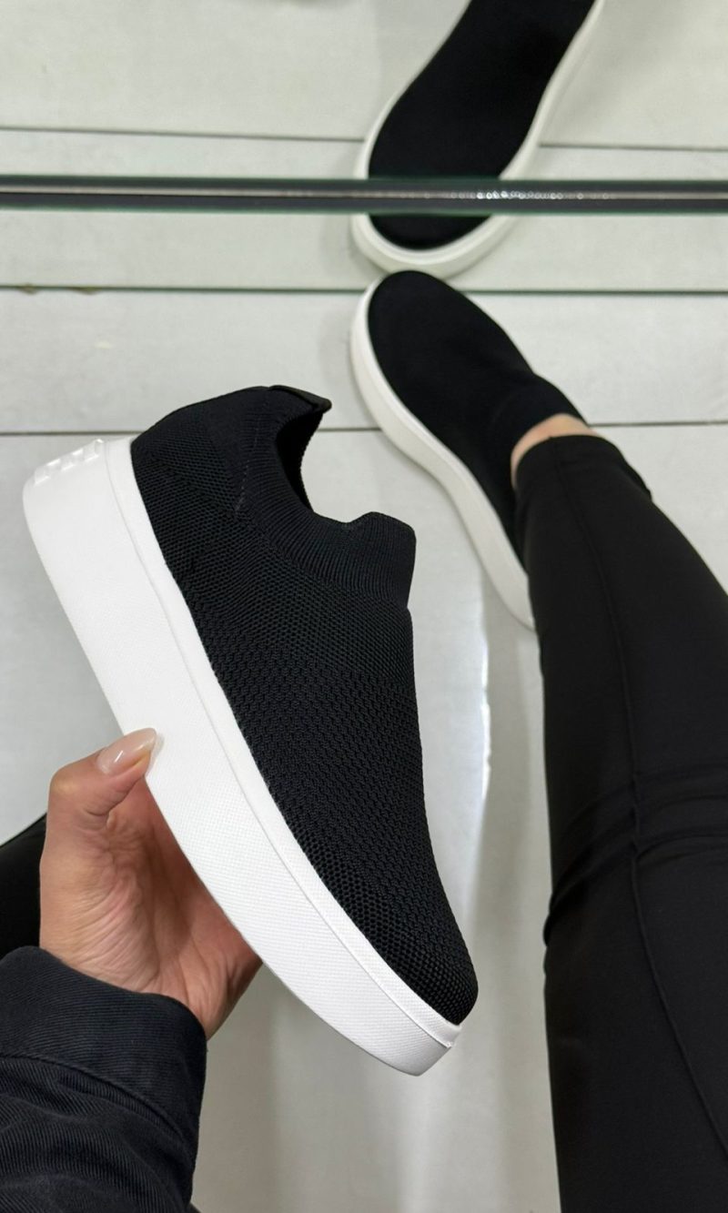 tênis petite jolie start preto/sola branco pj7582