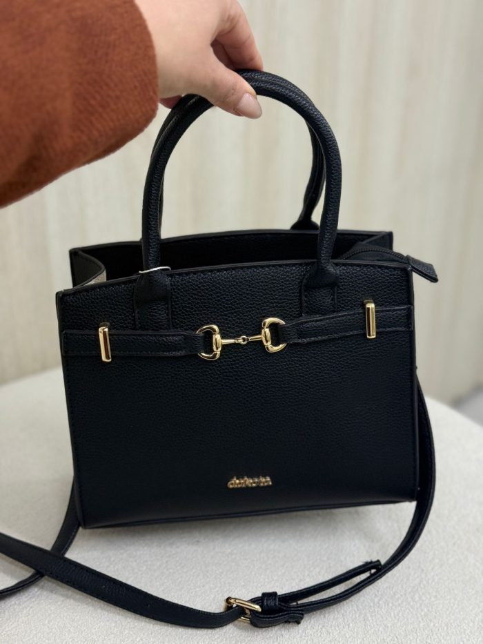 bolsa dakota preta clássica com alça transversal bolsa dakota preta clássica com alça transversal