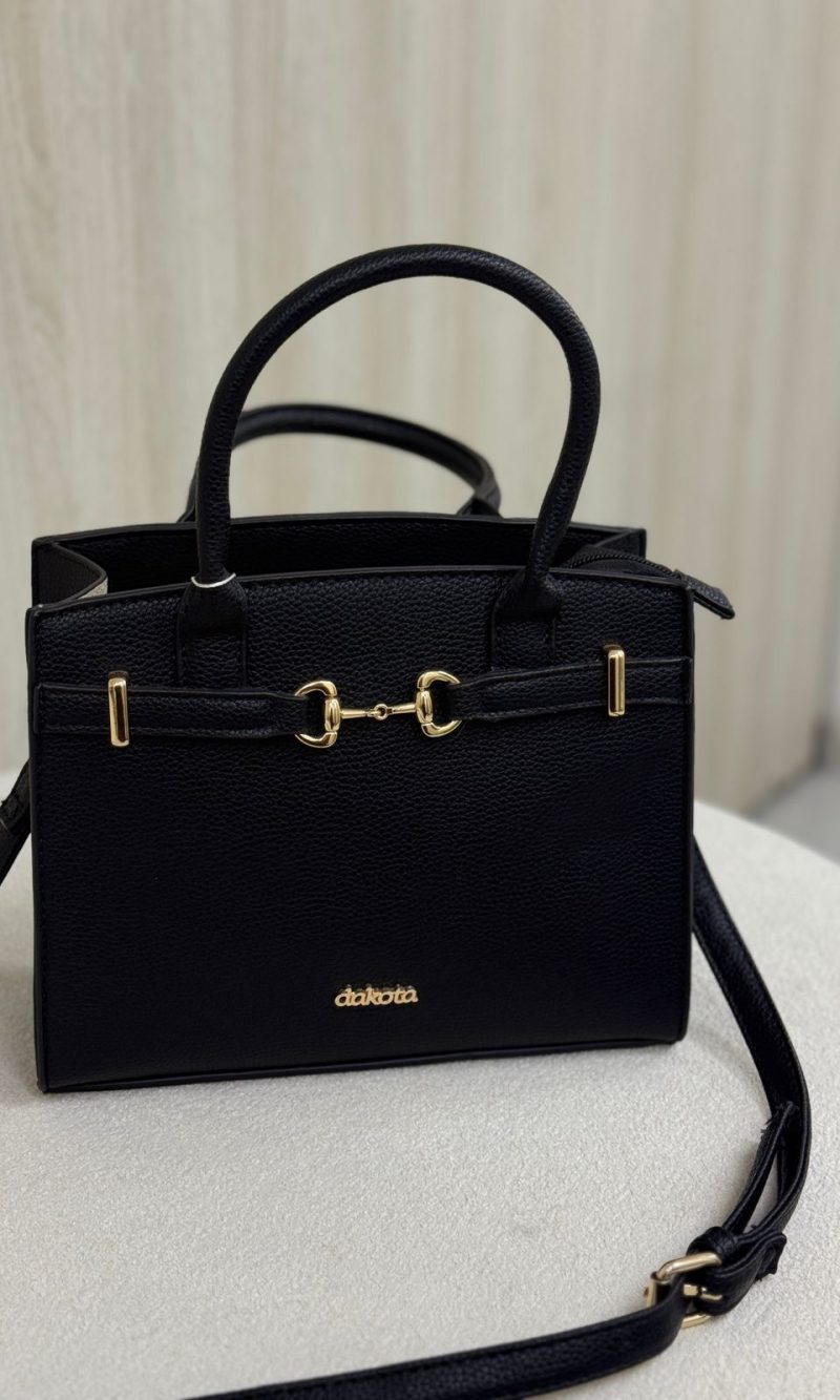 bolsa dakota preta clássica com alça transversal bolsa dakota preta clássica com alça transversal