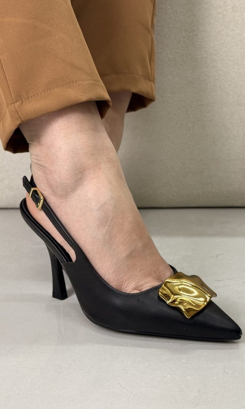 scarpin vizzano slingback marrom