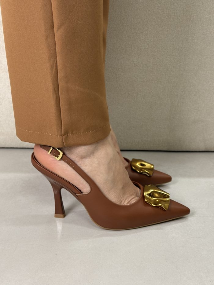 scarpin vizzano slingback marrom scarpin vizzano slingback marrom