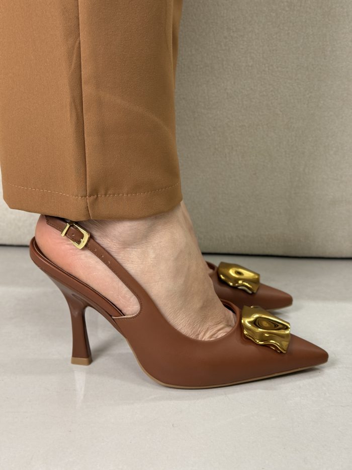 scarpin vizzano slingback marrom scarpin vizzano slingback marrom