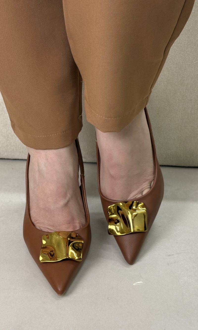 scarpin vizzano slingback marrom