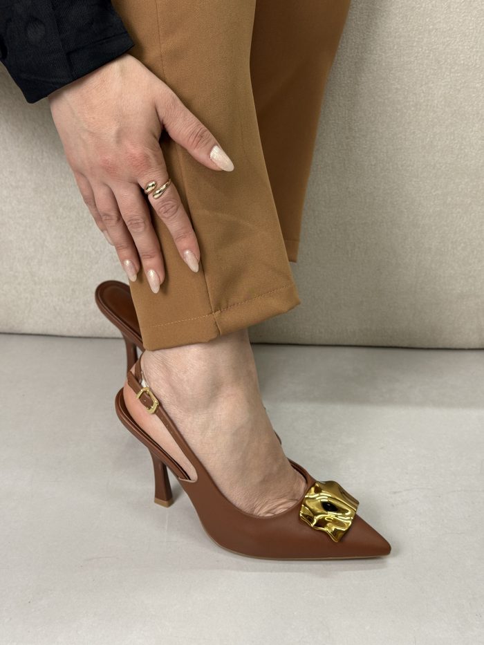 scarpin vizzano slingback marrom scarpin vizzano slingback marrom