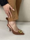 scarpin vizzano slingback marrom
