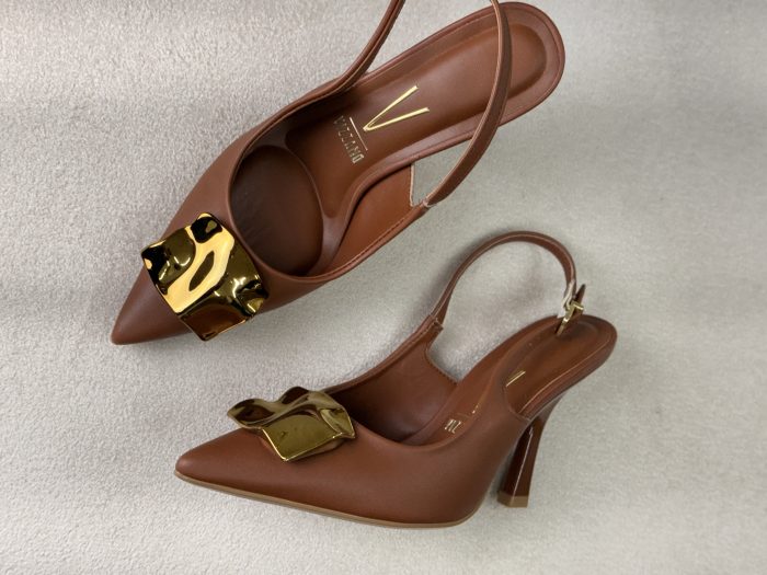 scarpin vizzano slingback marrom scarpin vizzano slingback marrom