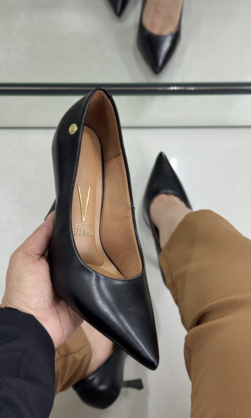 scarpin vizzano preto salto fino