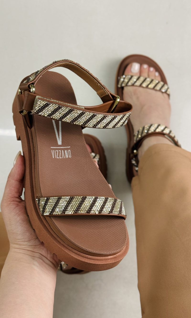 sandália vizzano plataforma caramelo sandália vizzano plataforma caramelo