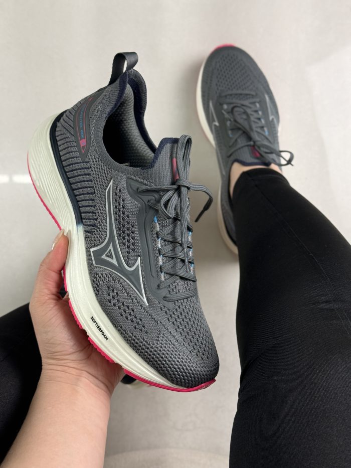 tênis mizuno feminino wave ideal ride 2 cinza tênis mizuno feminino wave ideal ride 2 cinza