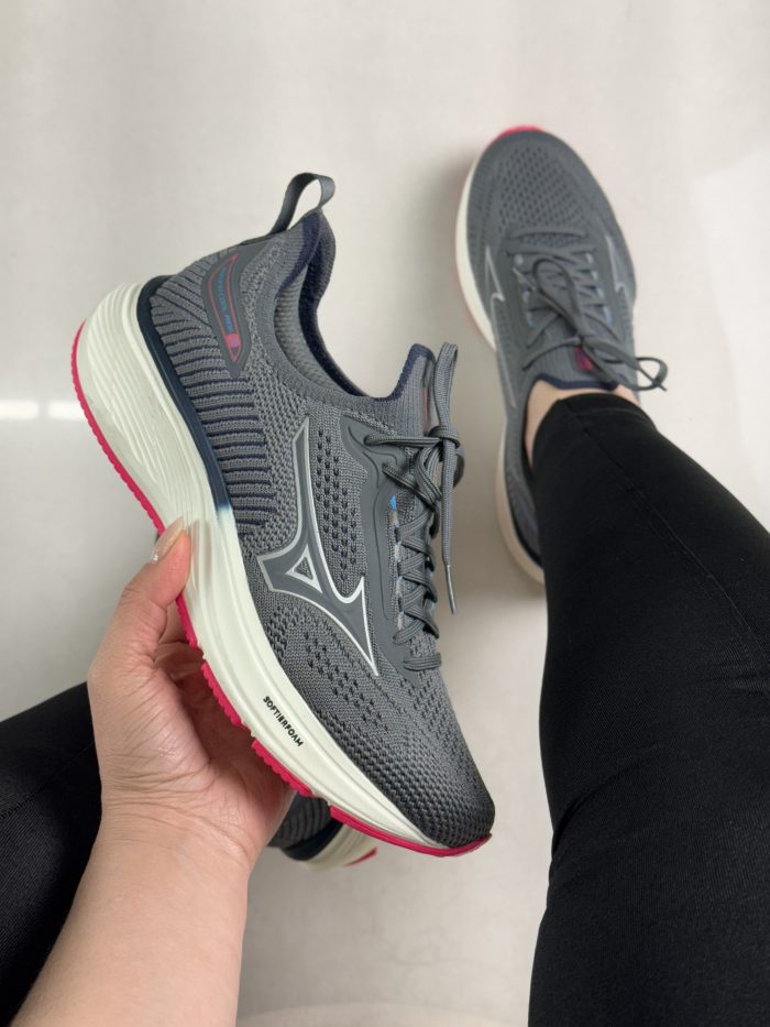 tênis mizuno feminino wave ideal ride 2 cinza tênis mizuno feminino wave ideal ride 2 cinza