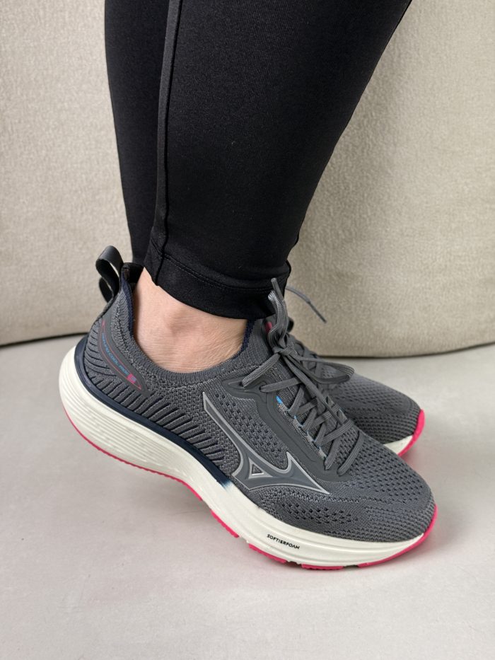 tênis mizuno feminino wave ideal ride 2 cinza tênis mizuno feminino wave ideal ride 2 cinza