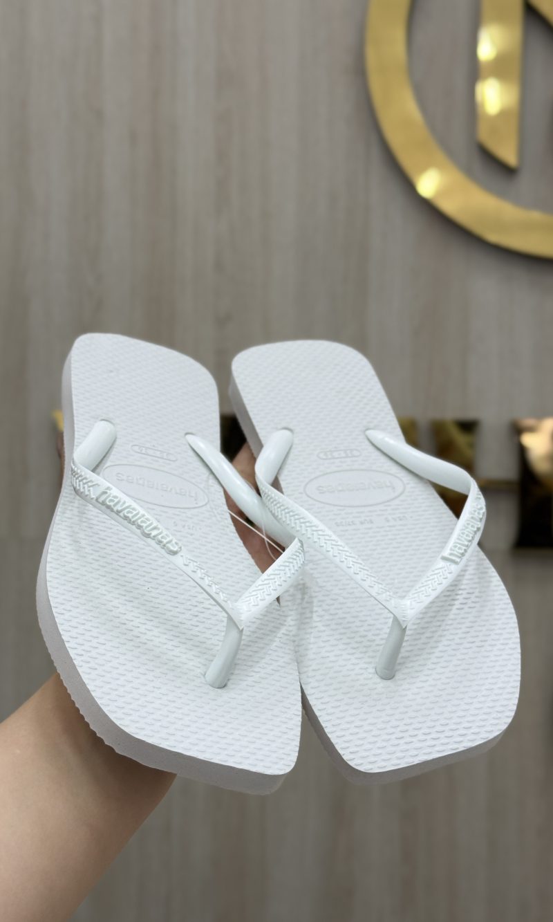 chinelo havaianas top branco