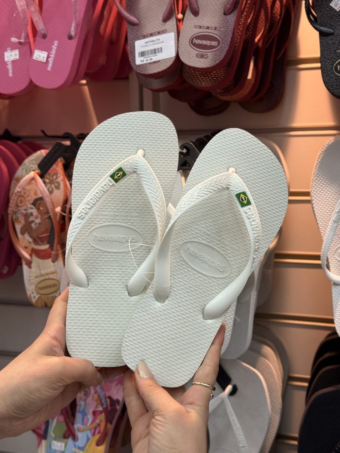chinelo havaianas brasil branco