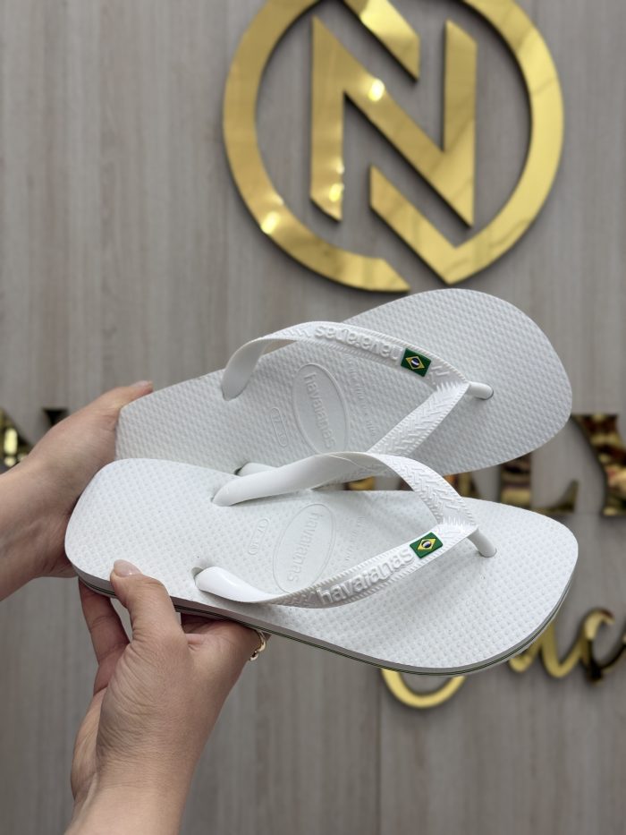 chinelo havaianas brasil branco chinelo havaianas brasil branco