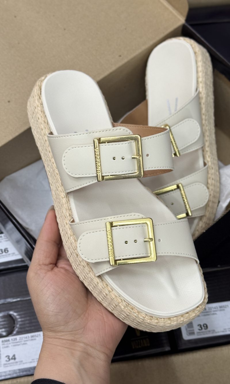 sandália vizzano flatform caramelo