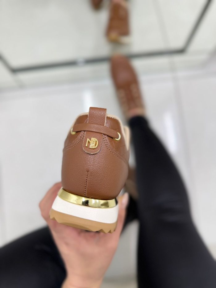 tênis casual feminino modare marrom tênis casual feminino modare marrom