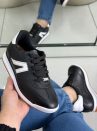 tênis vizzano preto com detalhe branco feminino