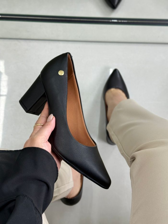scarpin vizzano preto salto bloco scarpin vizzano preto salto bloco