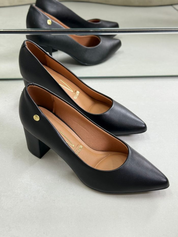 scarpin vizzano preto salto bloco scarpin vizzano preto salto bloco