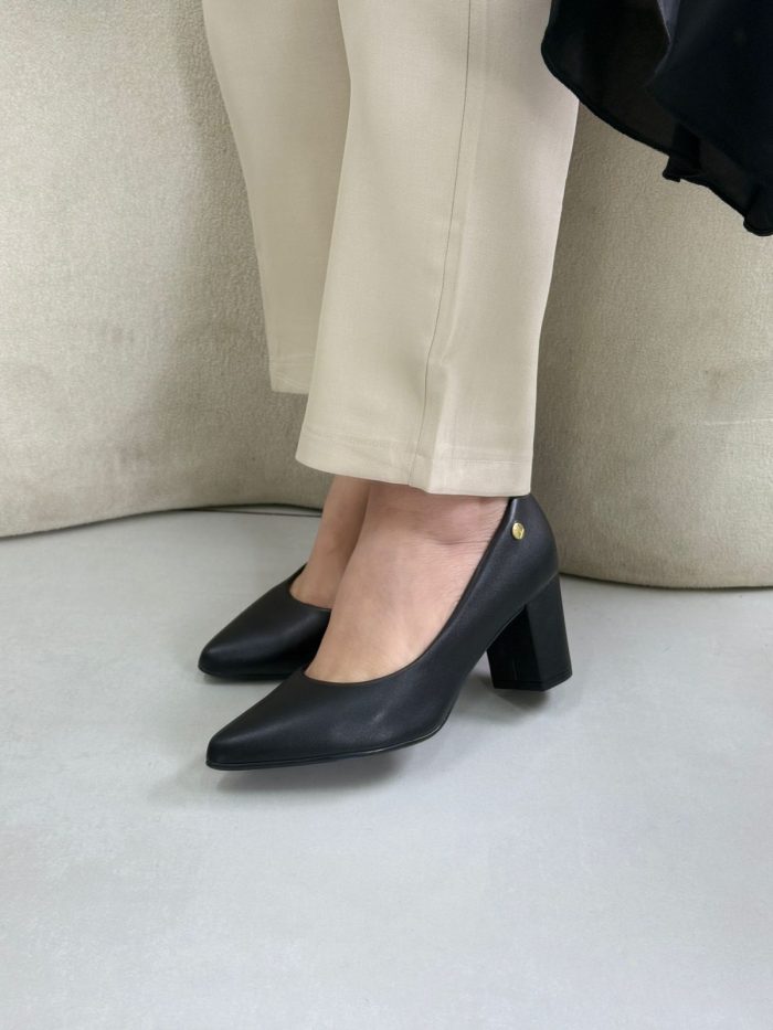 scarpin vizzano preto salto bloco scarpin vizzano preto salto bloco
