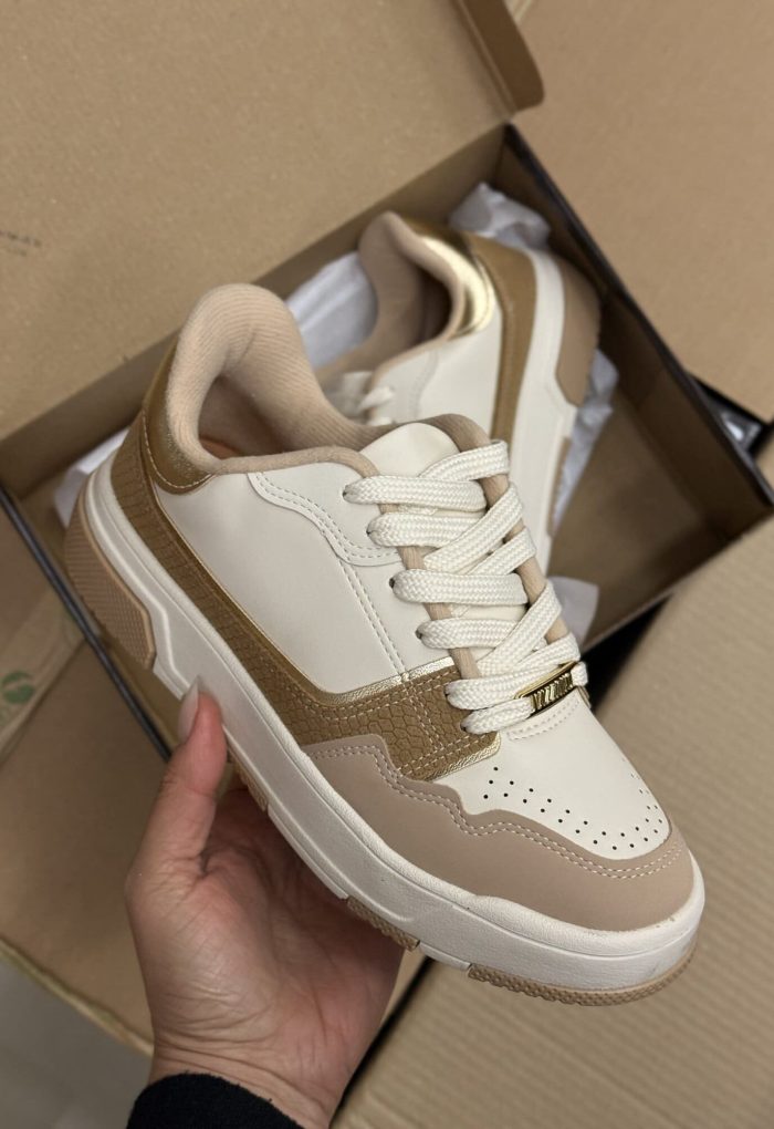 tênis vizzano chunky preto e branco