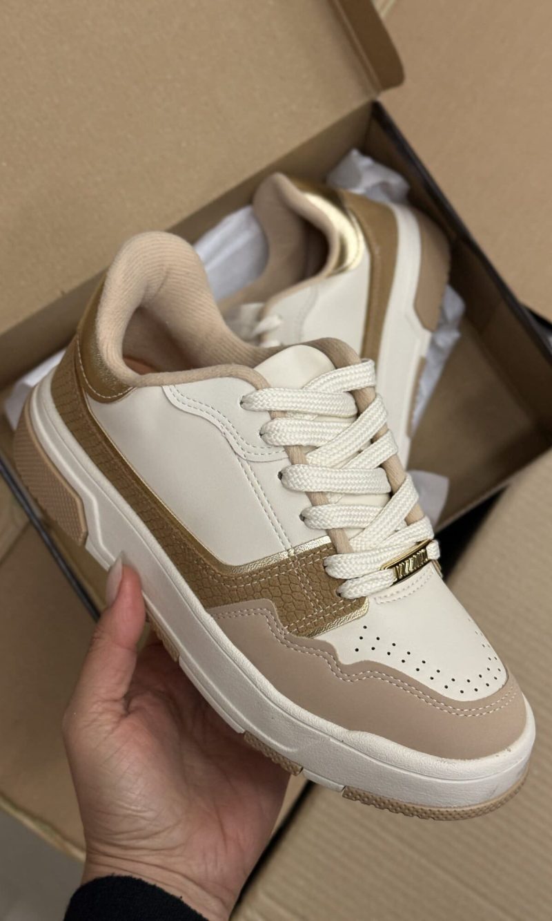 tênis vizzano chunky preto e branco