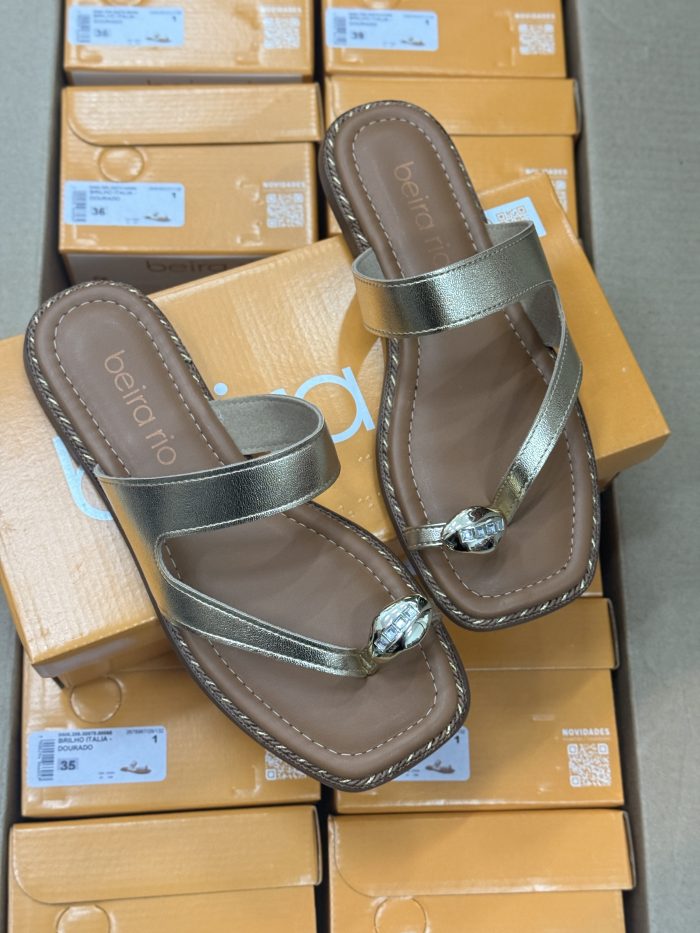 sandália beira rio rasteira preta com tira de strass sandália beira rio rasteira preta com tira de strass