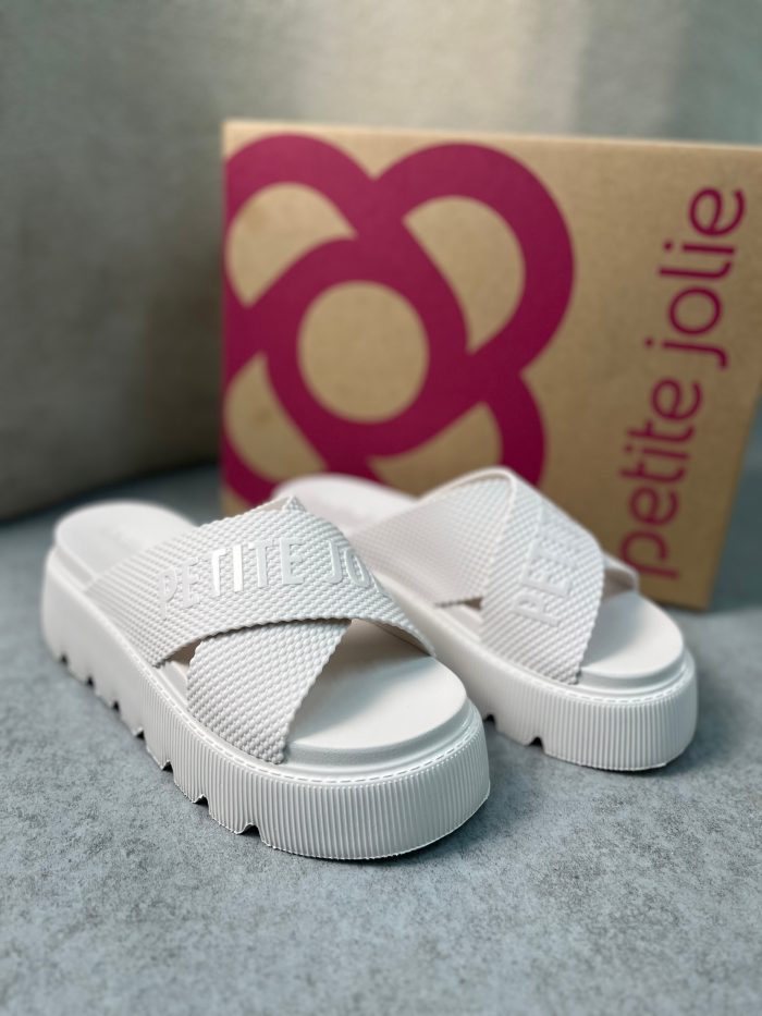 sandália slide plataforma feminina petite jolie caramelo sandália slide plataforma feminina petite jolie caramelo