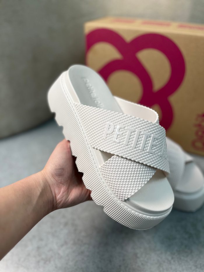 sandália slide plataforma feminina petite jolie caramelo sandália slide plataforma feminina petite jolie caramelo