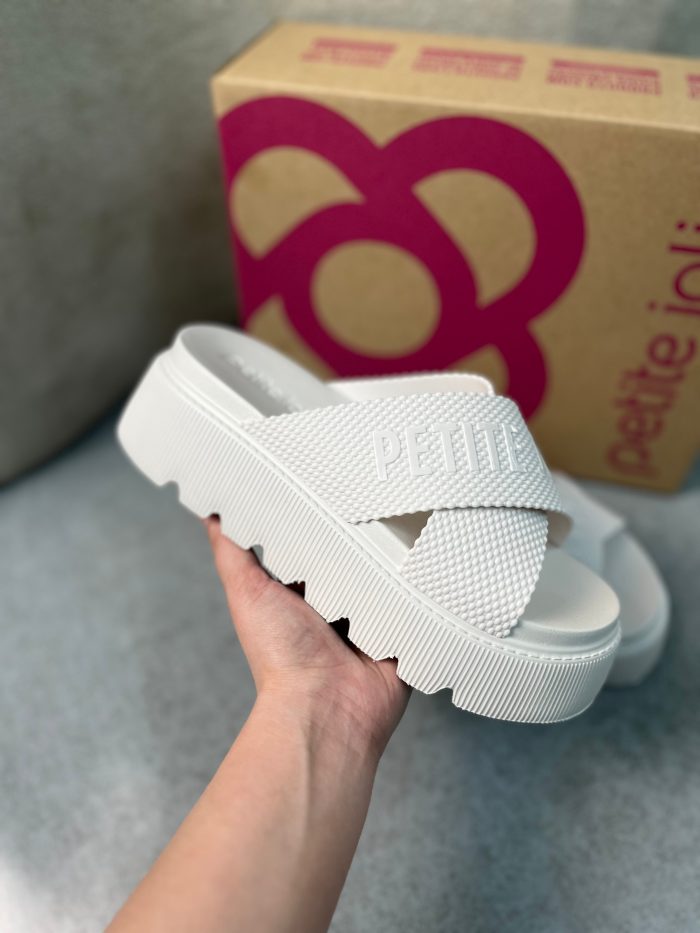 sandália slide plataforma feminina petite jolie caramelo sandália slide plataforma feminina petite jolie caramelo