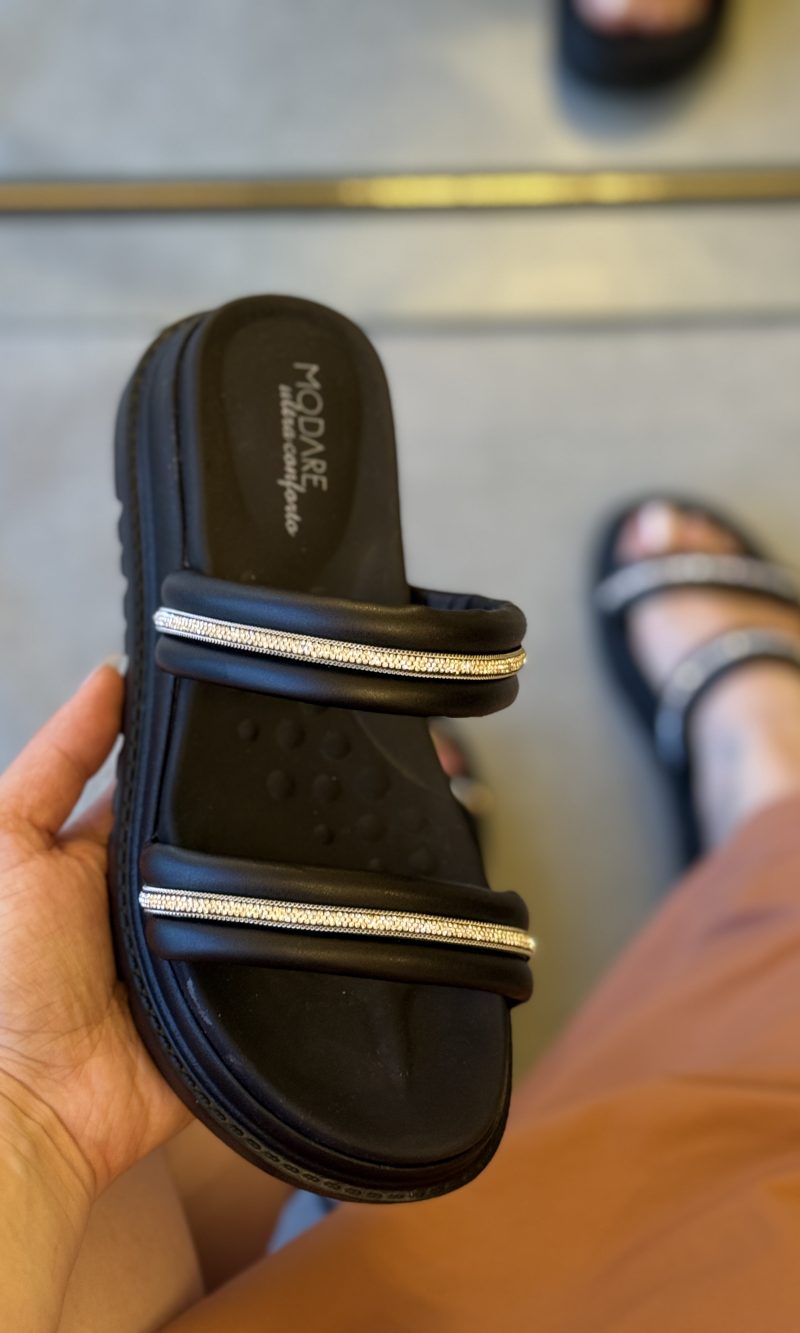 papete modare ultraconforto marrom com tiras duplas